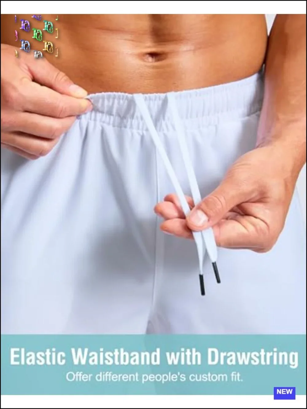 Men's Athletic Running Shorts with Zipper Pockets Quick Dry Workout Gym